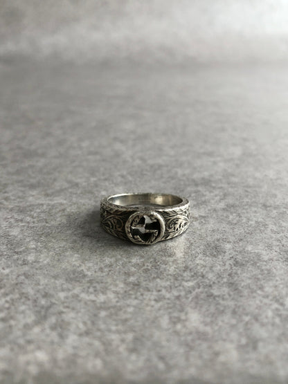 GUCCI Ring Silver Vintage kmf4yh