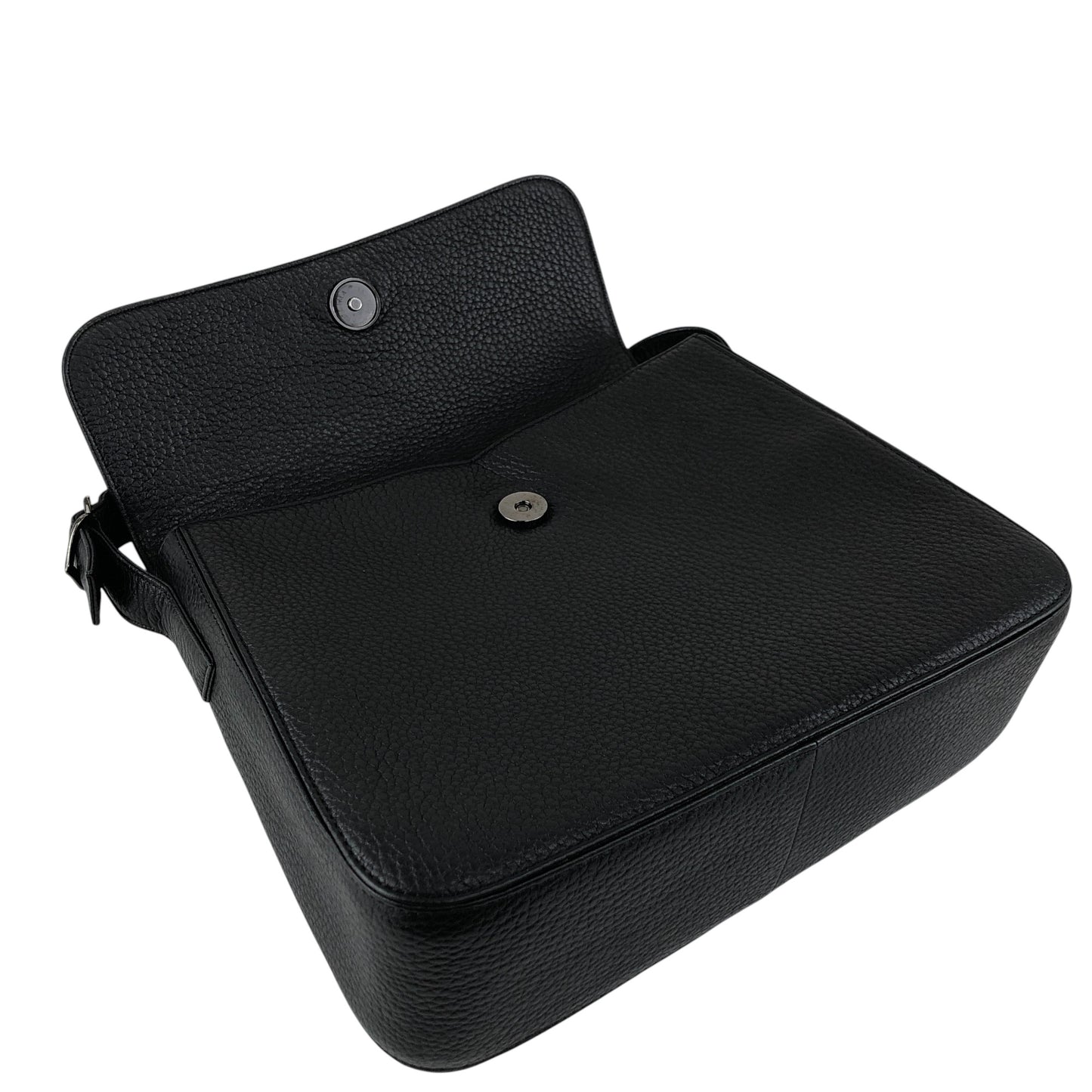 Yves Saint Laurent Logo Shoulder bag Black Vintage rpj32s