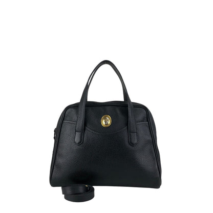 Christian Dior CD Logo Two-way Handbag Shoulder bag Black Vintage 68z4cp