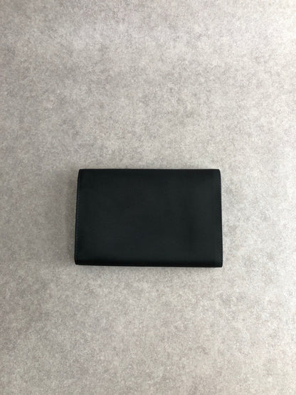 PRADA Triangle Logo Trifold Wallet Black Vintage vyy3iv