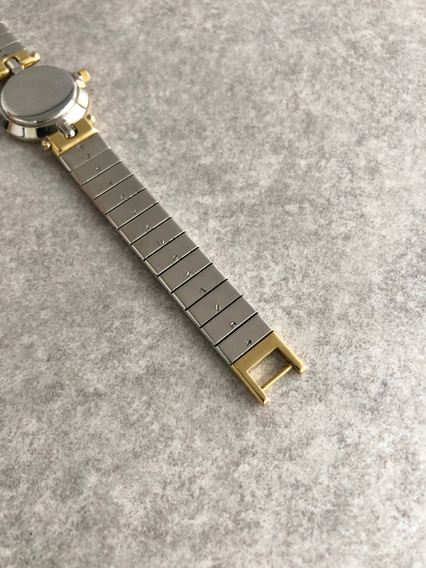 Christian Dior Logo Watch Silver×Gold Vintage pmuyyi