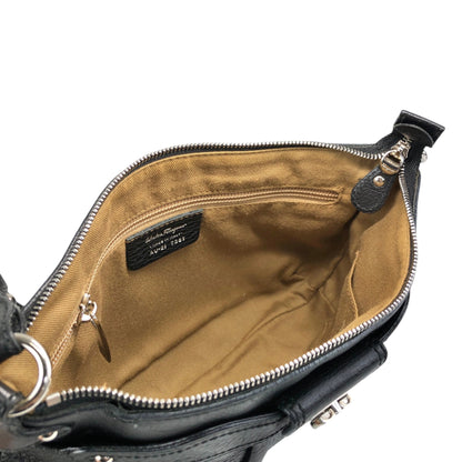 Salvatore Ferragamo Gancini   Shoulder bag Black Vintage 7d7bxa