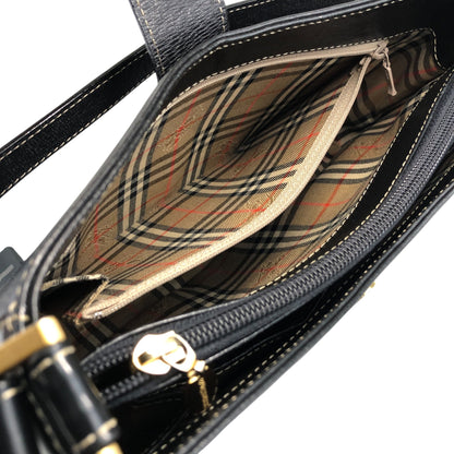 BURBERRY Shoulder bag Black Vintage ba84aj