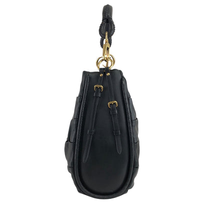 Christian Dior CD Logo Motif Shoulder bag Black Vintage vvdiyc