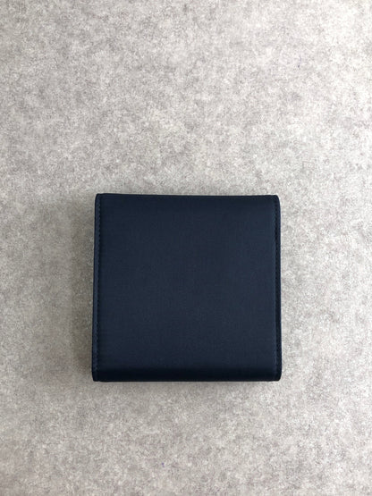 Christian Dior CD Logo Folded Wallet Navy Vintage 3mutvv