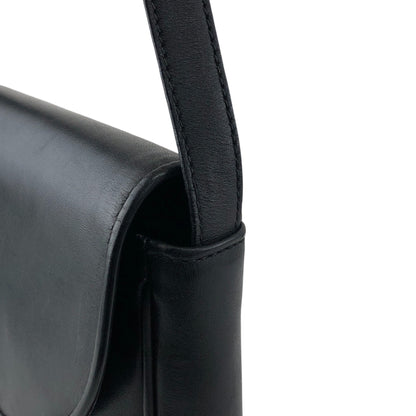CELINE Triomphe Shoulder bag Black Vintage g3k6b3