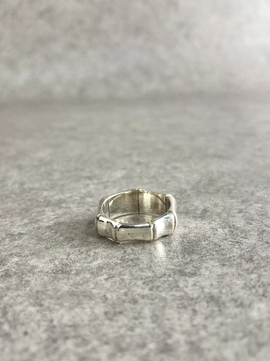 GUCCI Bamboo SILVER925 Ring Silver Vintage eb2uzu