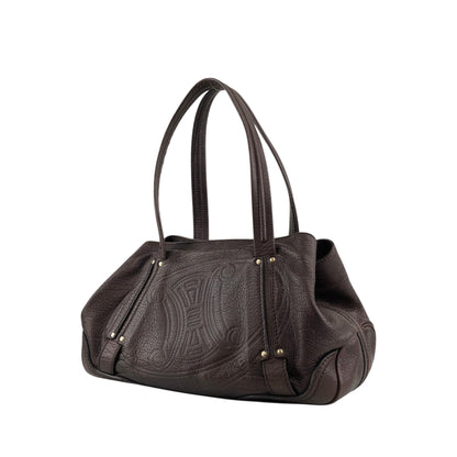 CELINE Blason Totebag Brown Vintage 7dzt2e