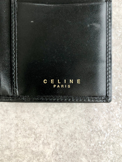 CELINE Macadam Blason Long Wallet Black Vintage nvvpfx