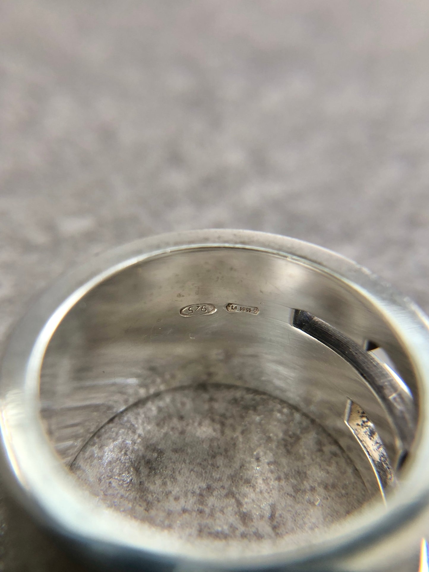 GUCCI Logo SILVER925 Ring Silver Vintage k7jbjt