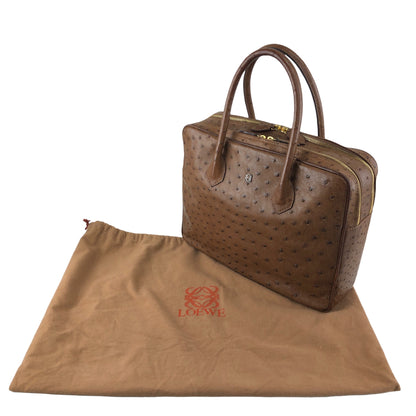 LOEWE Anagram Handbag Brown Vintage pztb8z