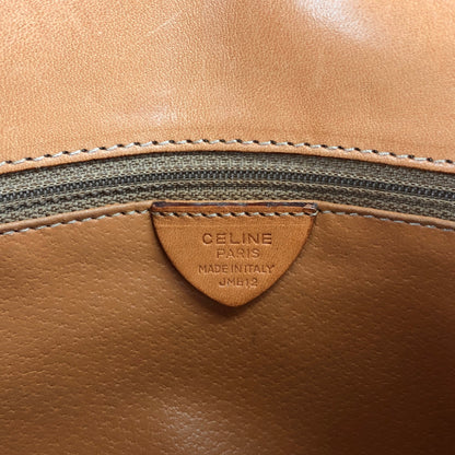 CELINE Macadam Horse Bit Shoulder bag Brown Vintage yw7ax4