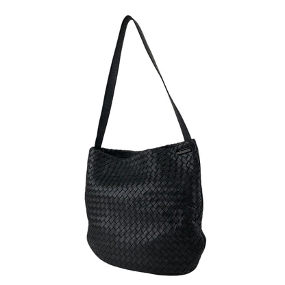 Bottega Veneta Intrecciato Shoulder bag Black Vintage e8ihib
