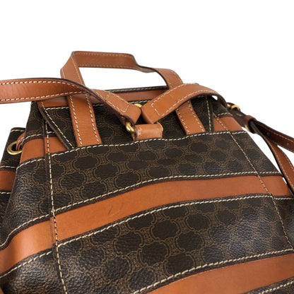 CELINE Macadam Backpack Brown Vintage j5v54w