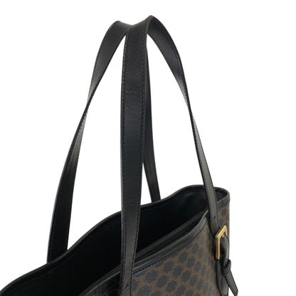 CELINE Macadam Handbag Shoulder bag Black Vintage 66gp7x