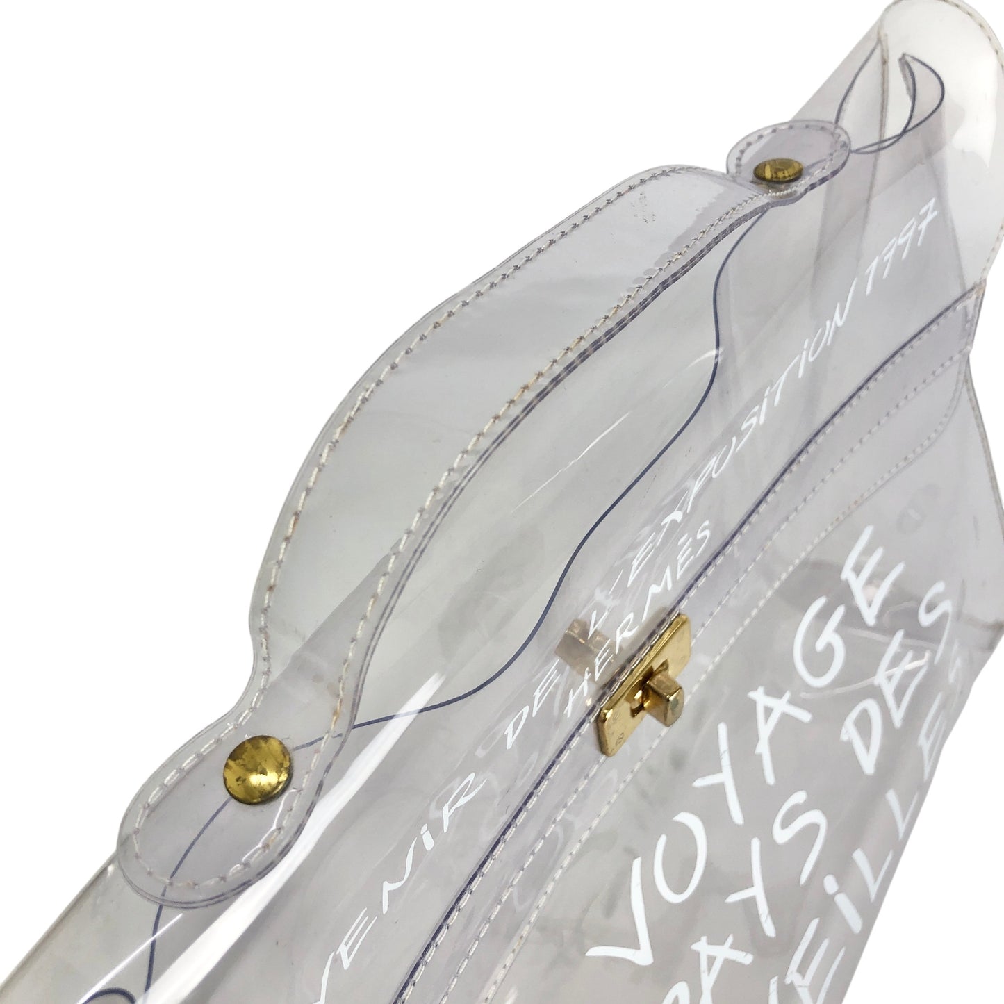 HERMES Handbag Clear Vintage 3a5dab