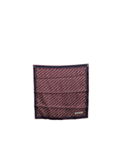 Christian Dior Trotter SILK Scarf Red×Blue Vintage he7egi