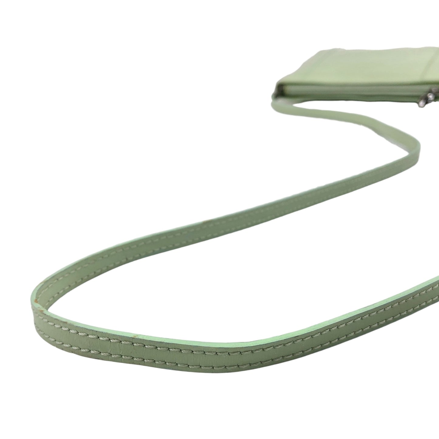 Christian Dior Logo Embossed Shoulder bag Green Vintage 7izpjd