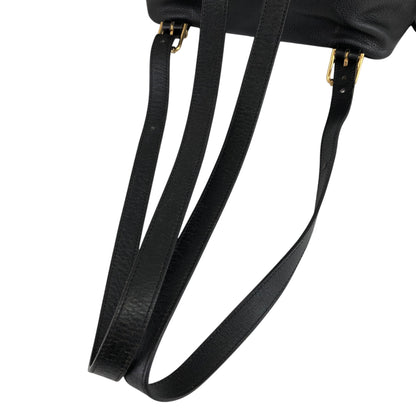 CELINE Toggle Clasp Backpack Black Vintage u7henu