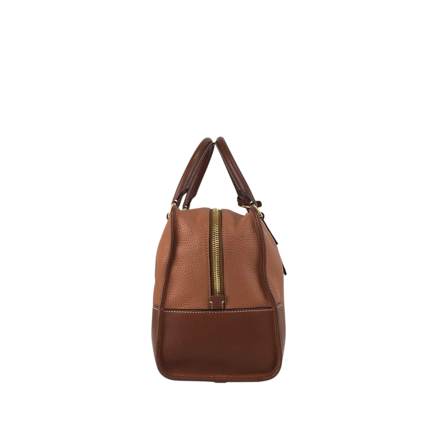 LOEWE Amazona36 Anagram Handbag Boston bag PinkBrown Vintage 2x2n6u