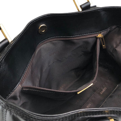 LOEWE Anagram Totebag Black Vintage ycheug