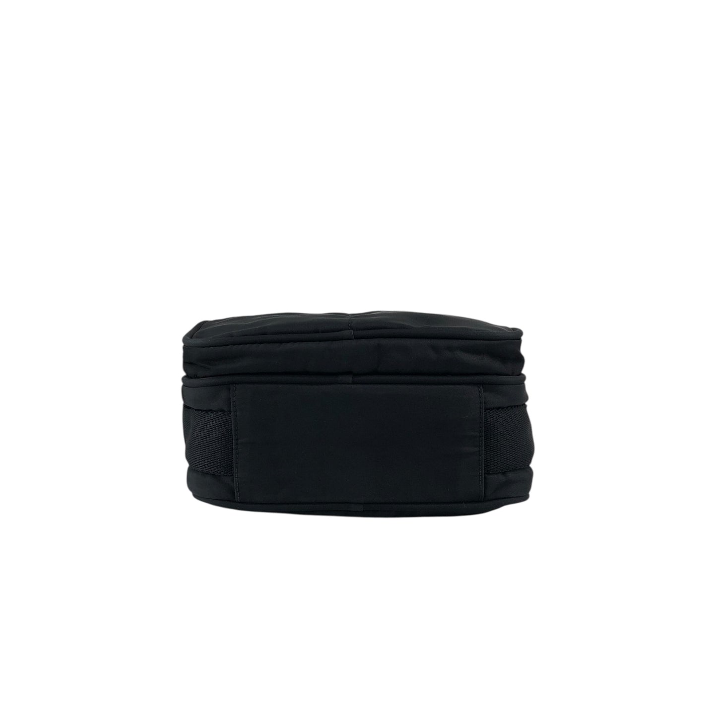 PRADA Tessuto Triangle Logo Shoulder bag Black Vintage gdjwks