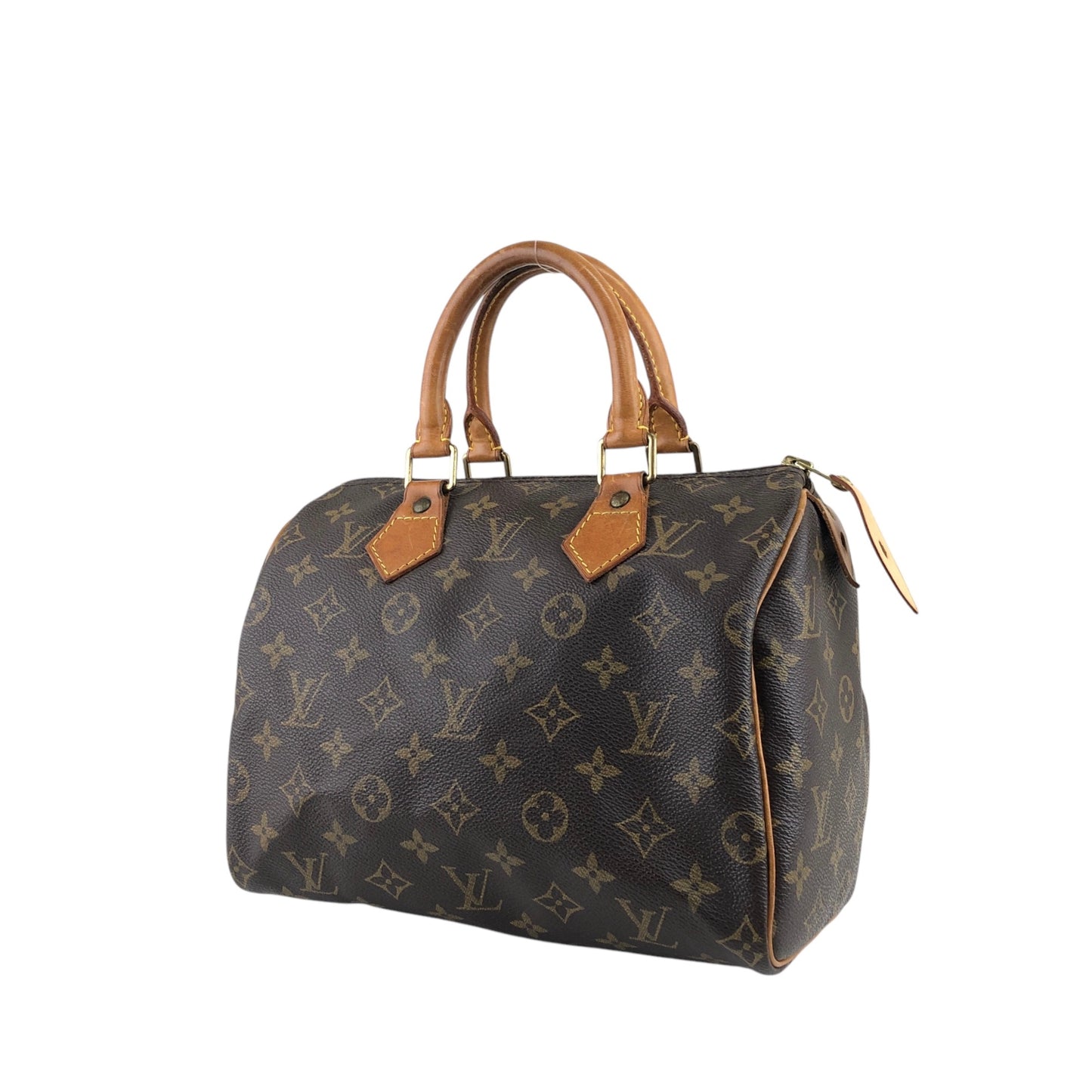 LOUIS VUITTON Monogram Small Boston bag Handbag Brown Vintage 765gwg