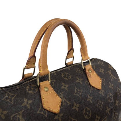 LOUIS VUITTON Monogram Small Boston bag Handbag Brown M41108 Vintage nniw2h