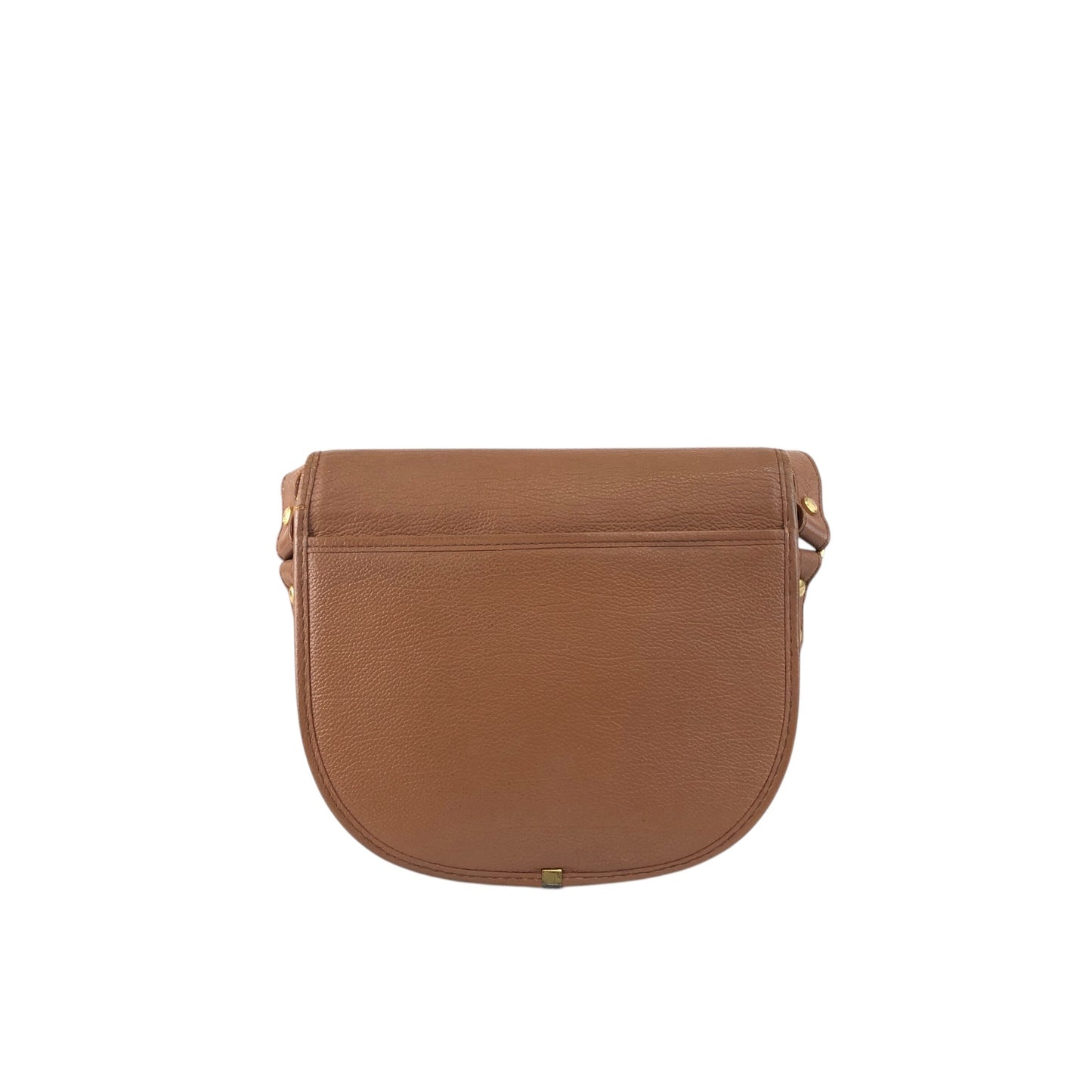 Yves Saint Laurent YSL Logo Shoulder bag Brown Vintage ews436