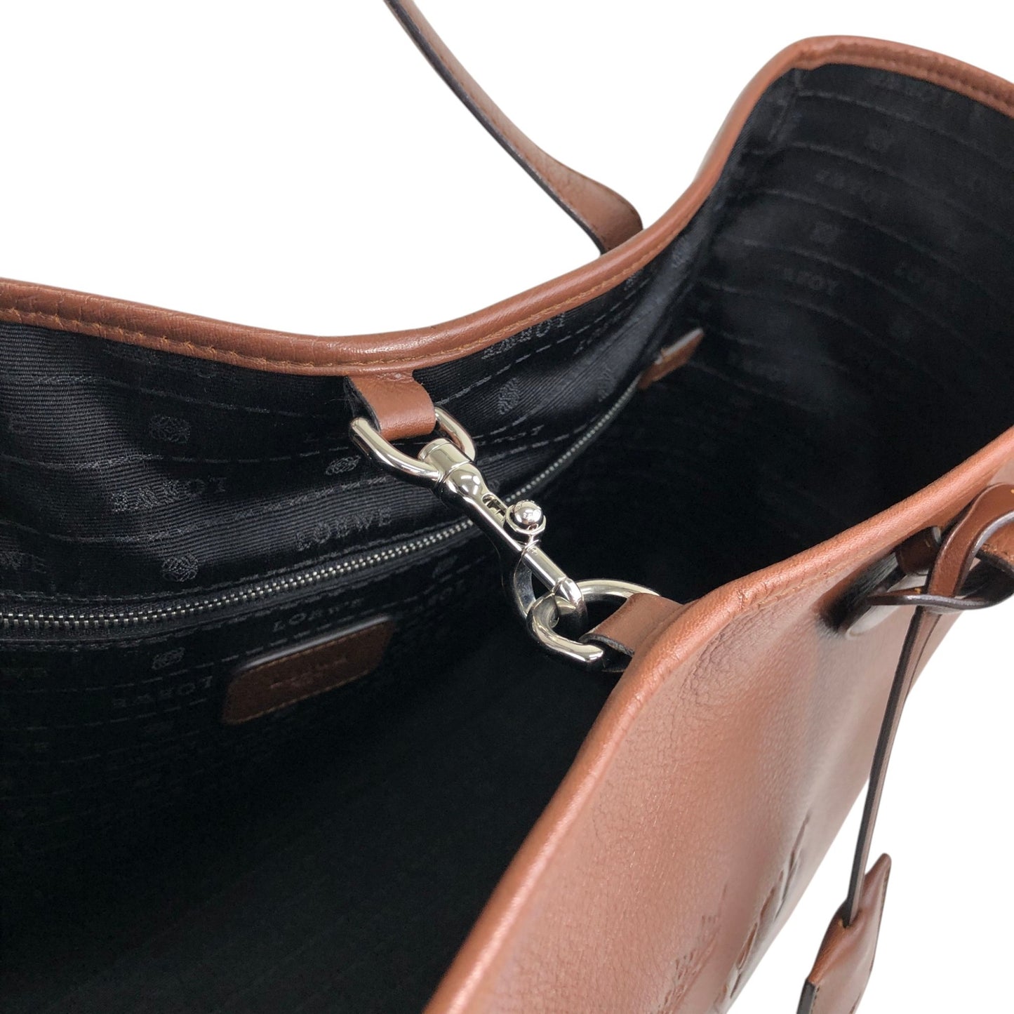 LOEWE Logo Embossed Totebag Brown Vintage 6rmryp