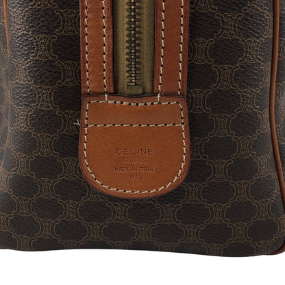 CELINE Macadam Blason Two-way Handbag Shoulder bag Brown Vintage mxkp72
