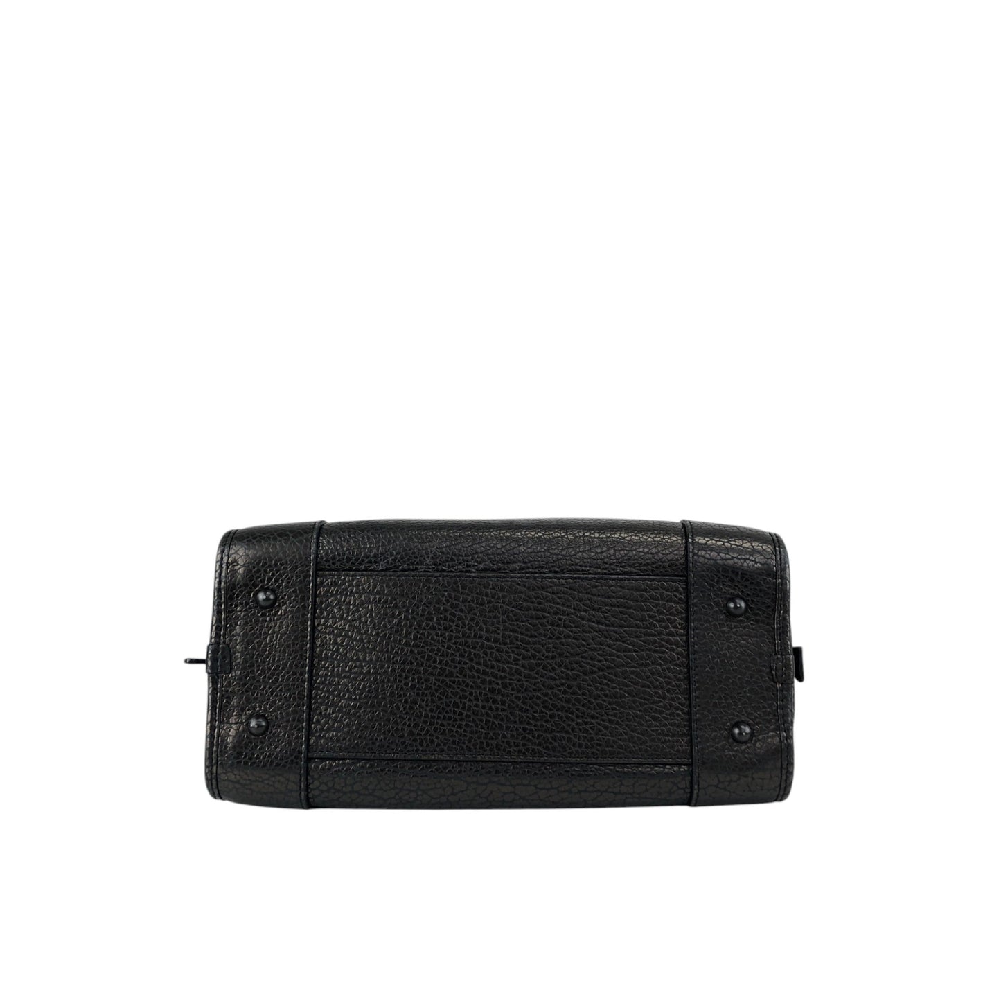 LOEWE Amazona Anagram Small Boston bag Handbag Metallic Black Vintage zmwhrn