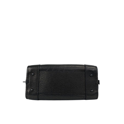 LOEWE Amazona Anagram Small Boston bag Handbag Metallic Black Vintage zmwhrn