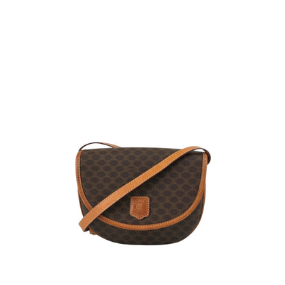 CELINE Macadam Blason Shoulder bag Brown Vintage n6642d