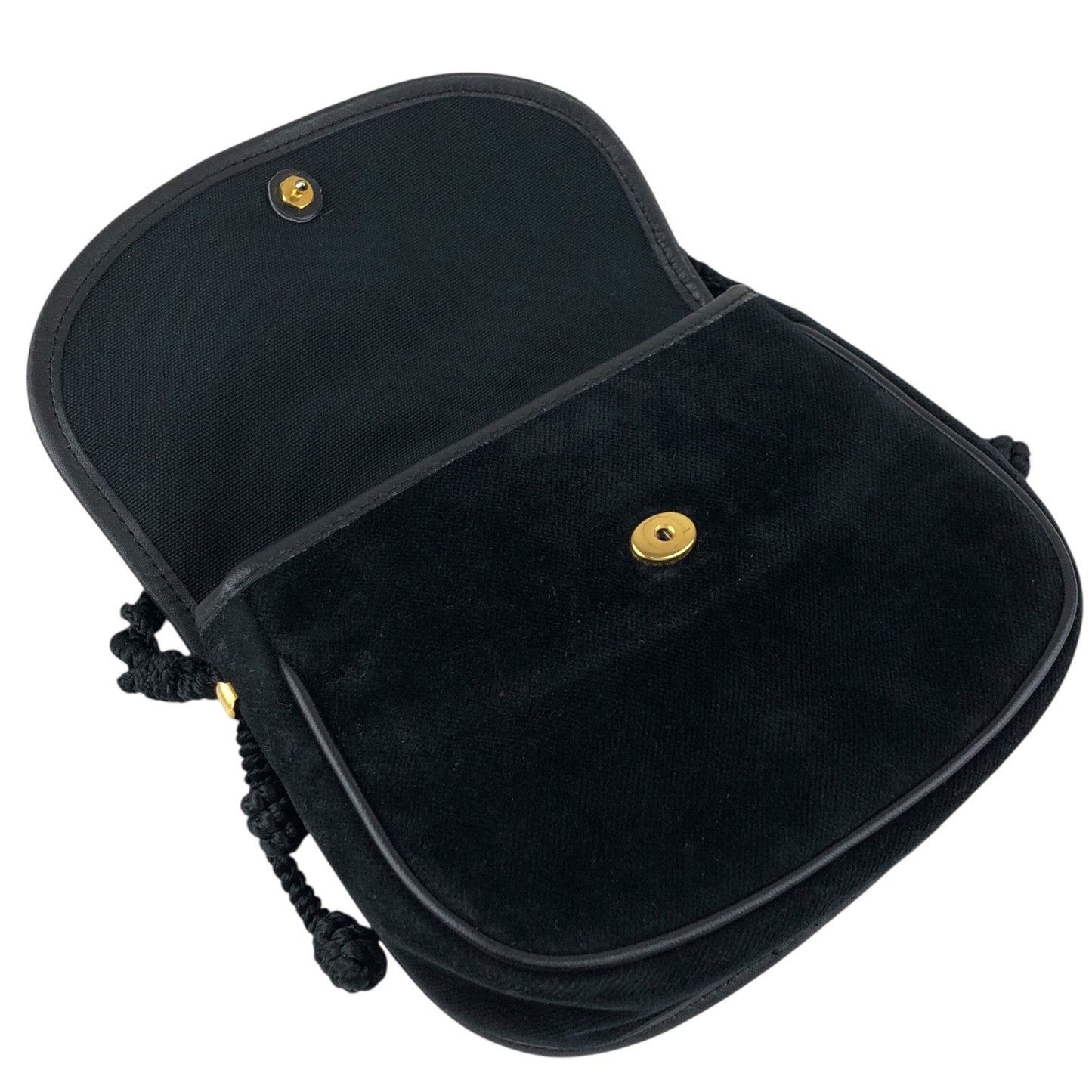 CELINE Blason Small Shoulder bag Black Vintage p8xbtw