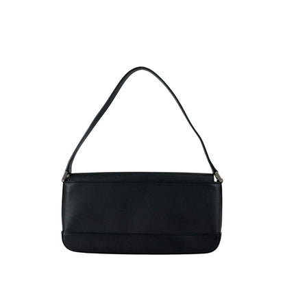 BURBERRY Logo Shoulder bag Black Vintage h4dw5e