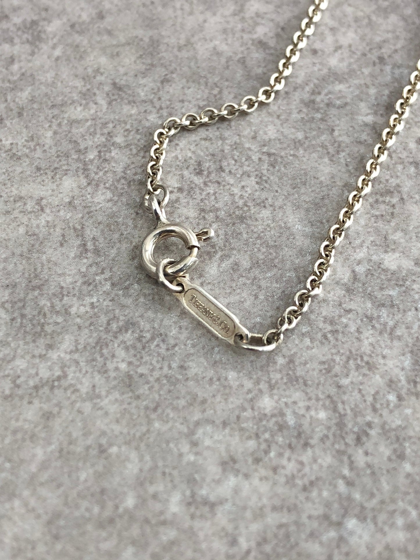 Tiffany & Co. Heart Motif  SILVER925 Necklace Silver Vintage 87wdvb