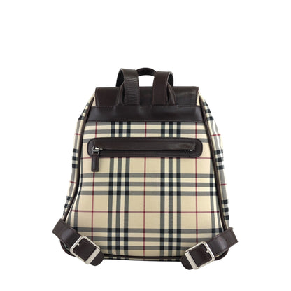 BURBERRY Nova Check Backpack Beige Vintage anxvnm