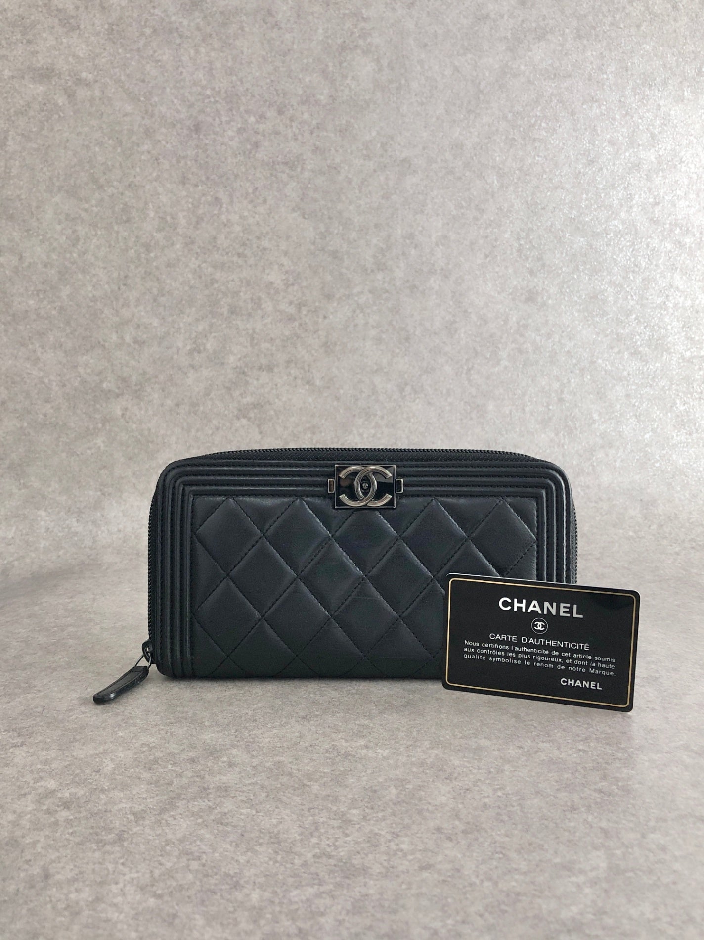 CHANEL Coco Mark Long Wallet Black Vintage 7y7jzs – VintageShop solo