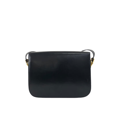 CELINE Horse Carriage Crossbody Shoulder bag Black Vintage zkdk65