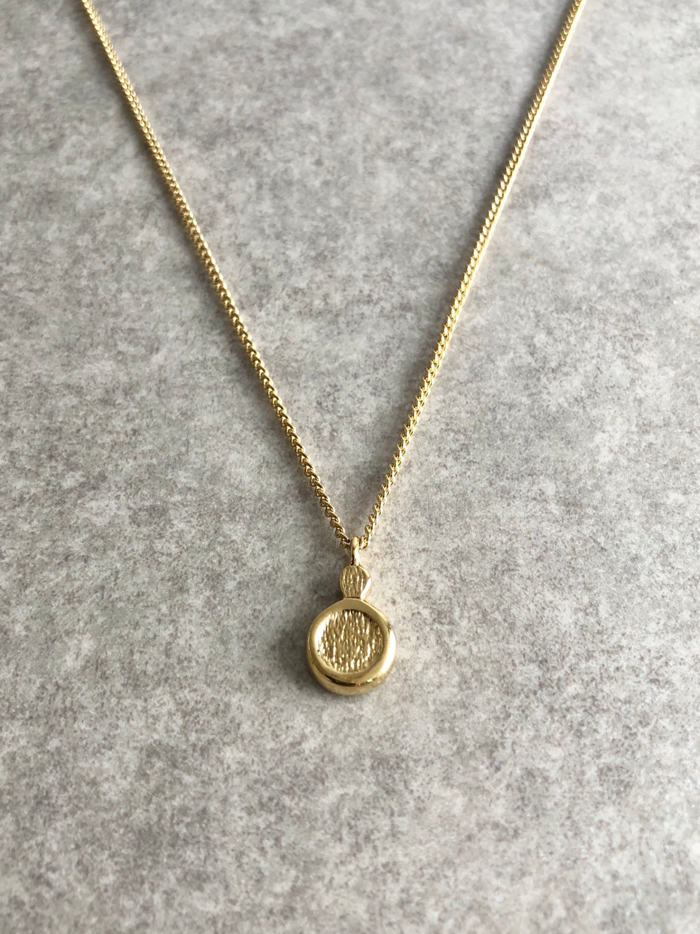 Christian Dior CD Logo Necklace Gold×Black Vintage apcsbb