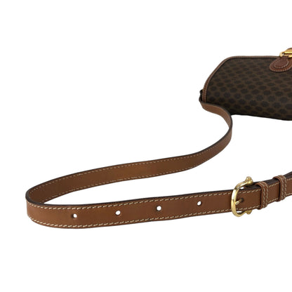 CELINE Macadam Horse Bit Shoulder bag Brown Vintage 3h7y8z