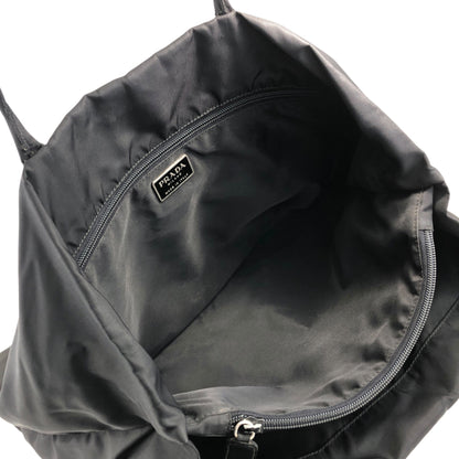 PRADA Tessuto Triangle Logo Totebag Black Vintage m8ccmn