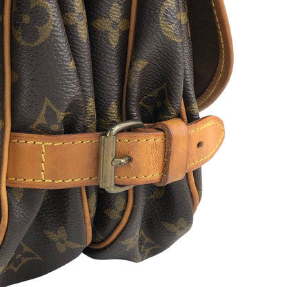 LOUIS VUITTON Monogram Shoulder bag Brown Vintage dzuvmj