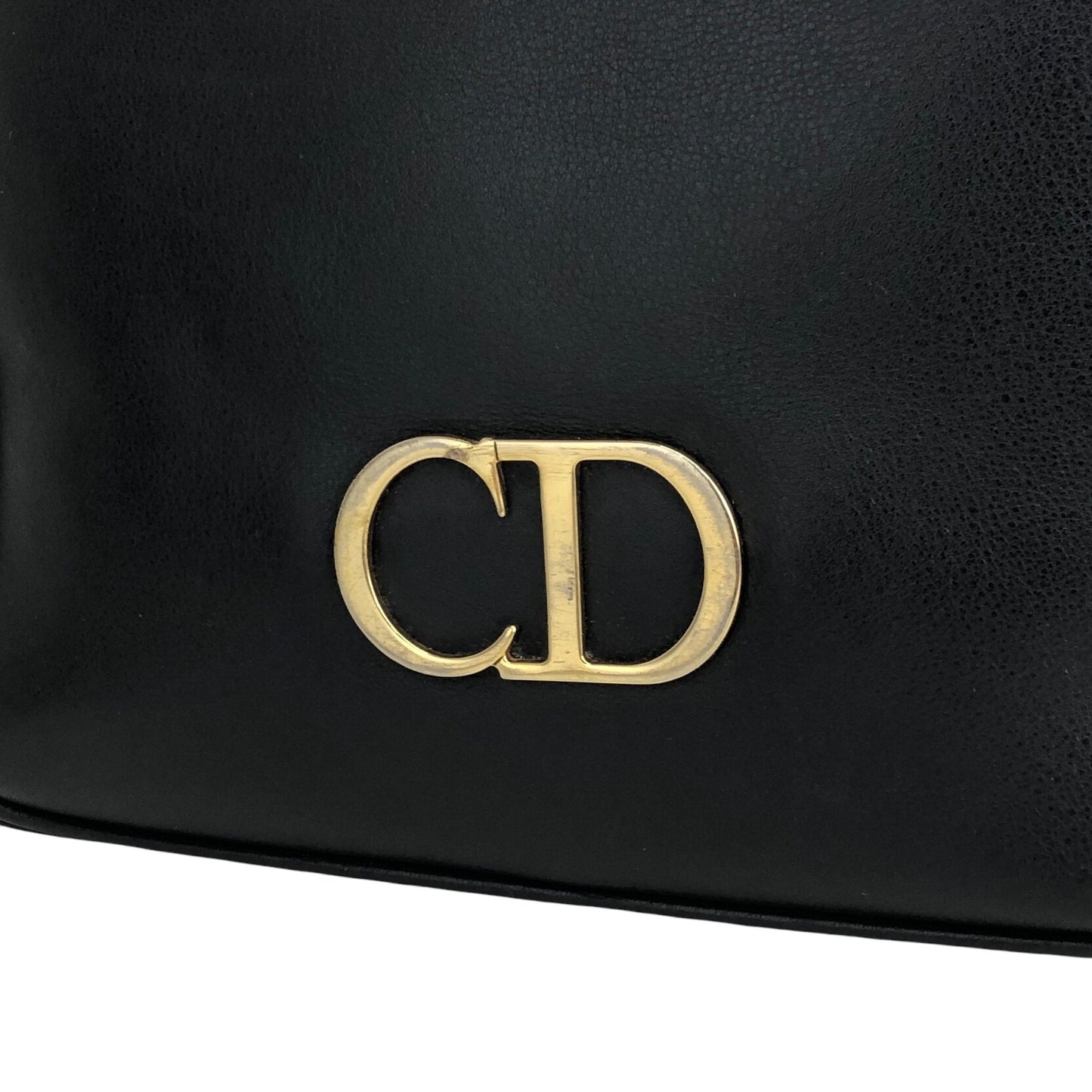 Christian Dior CD Logo Shoulder bag Totebag Black Vintage bhsg8c