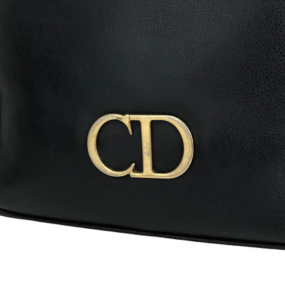 Christian Dior CD Logo Shoulder bag Totebag Black Vintage bhsg8c