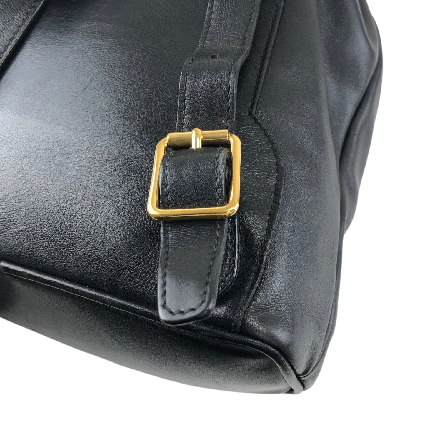 GUCCI Bamboo Backpack Black Vintage tfjt8e