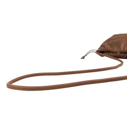 LOEWE Anagram Drawstring Shoulder bag Brown Vintage fzwga5