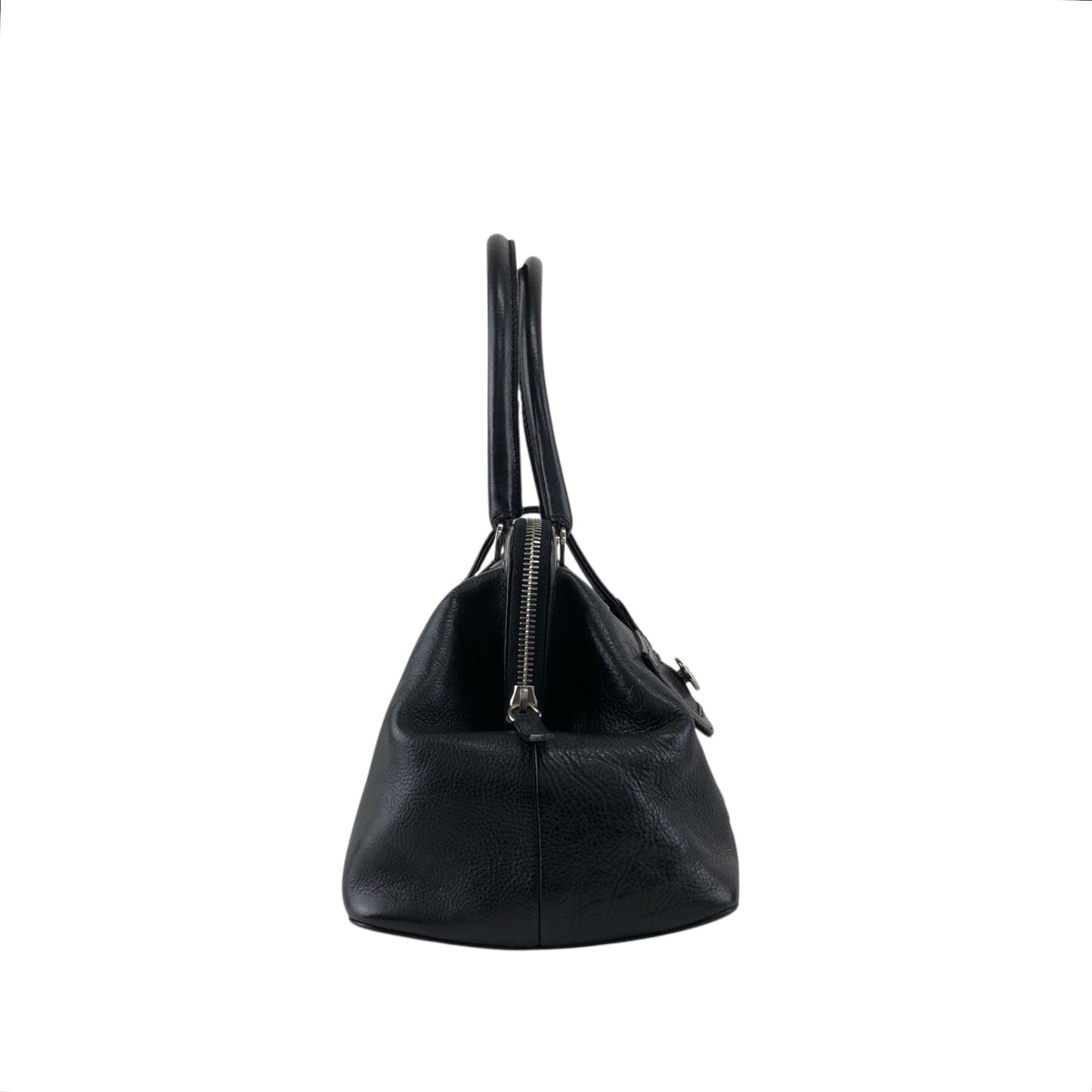 Christian Dior Logo Handbag Black Vintage ntaxds