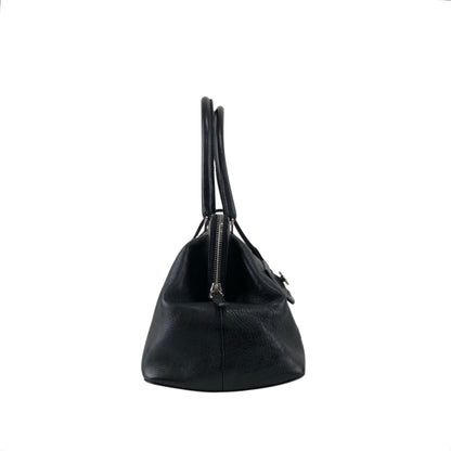 Christian Dior Logo Handbag Black Vintage ntaxds